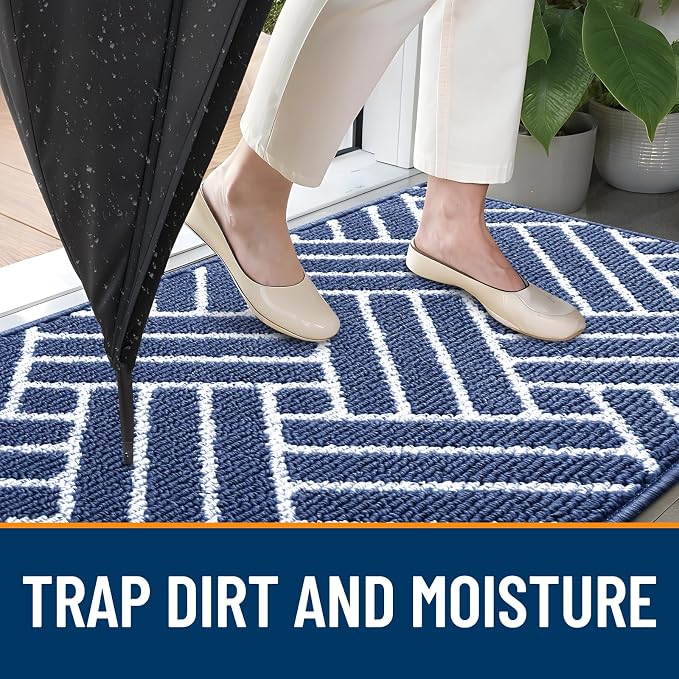 OLANLY Indoor Door Mat, 48x32 Inch, Dirt Resistant and Absorbent, Non-Slip - Image 2