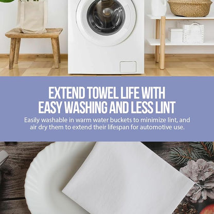 Dish Cloths Cotton| Kitchen Wash Cloth| Shop Towels Absorbent and Lint Free - Image 7
