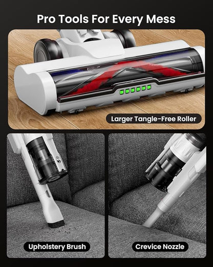 Cordless Vacuum Cleaner for Home, Upgraded 60Kpa Powerful Suction Pet Hair - Image 7