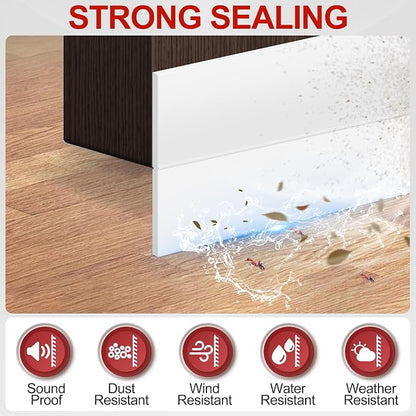 MYFAMIREA Door Weather Stripping 2IN x 10FT Door Draft Stopper Seal Tape - Image 3