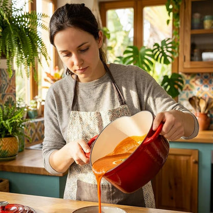 Overmont Enameled Cast Iron Dutch Oven - Image 7