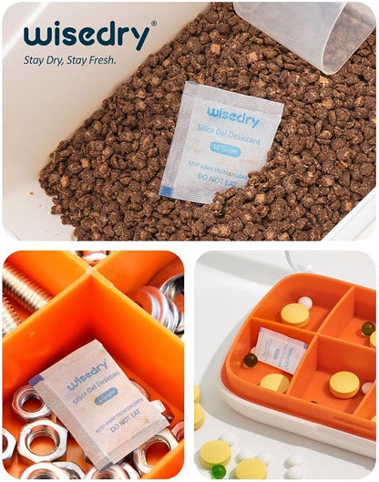 5 Gram Food Grade Silica Gel Packs Rechargeable Desiccant Dehumidifiers Pouches - Image 3
