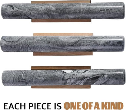 Koville African Natural Marble French Rolling Pin, 12inch Non-Stick Rolling Pin - Image 5