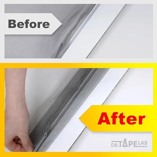 Grey Window Screen Repair Tape, 4 in X 15 FT, Screen Repair Kit - Image 3