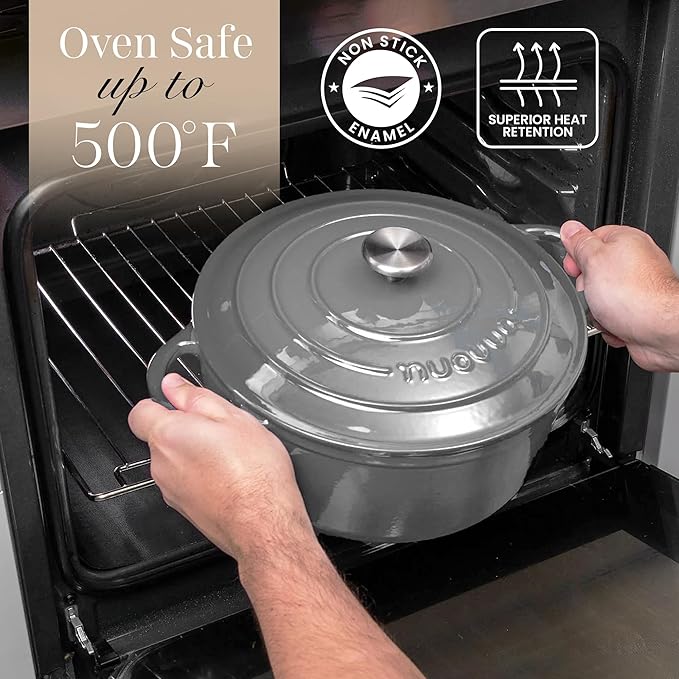 Nuovva Enamelled Cast Iron Dutch Oven Pot - Image 4