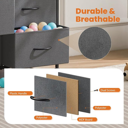 Sweetcrispy Dresser for Bedroom Tall Drawer Dresser Organizer Storage Drawers - Image 5