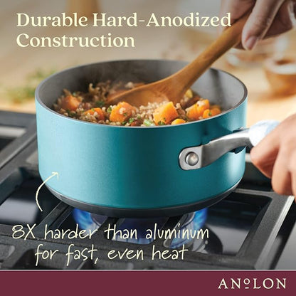 Anolon Achieve Hard Anodized Nonstick Sauce Pan - Image 6