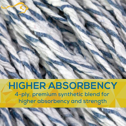 KLEEN HANDLER Cut End Finish Mop | 1.25" Universal Headband, Maximum Absorption - Image 5
