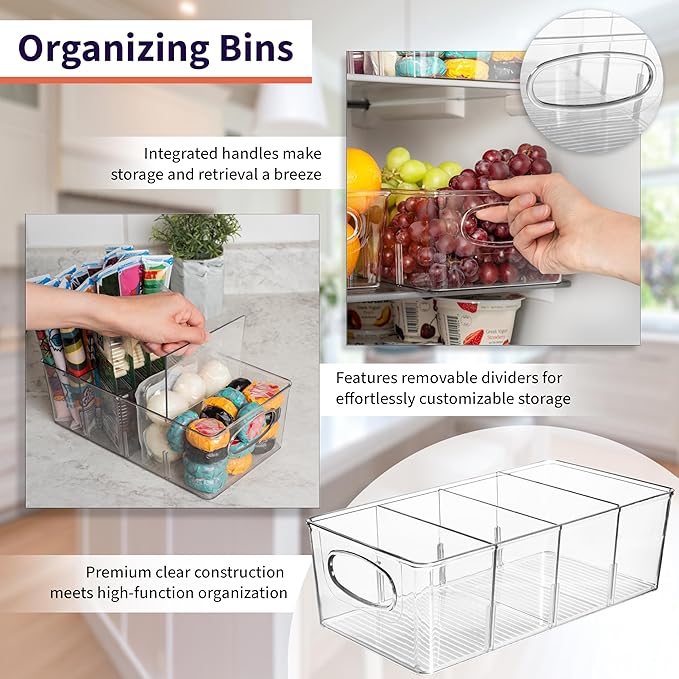 Pantry Organizers and Storage and Cabinet Organizer, 4 Pack - Image 3
