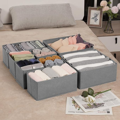 Criusia Drawer Organizer Clothes, 24 Pack Underwear Drawer Organizers, Foldable - Image 7