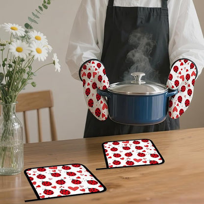 Cute Ladybug Oven Mitts and Pot Holders - Image 7