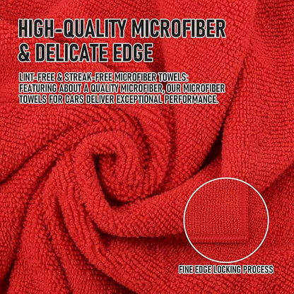 Tricol Clean Microfiber Cleaning Cloth, 12 Pack Ultra-Thick Cleaning Rags - Image 2