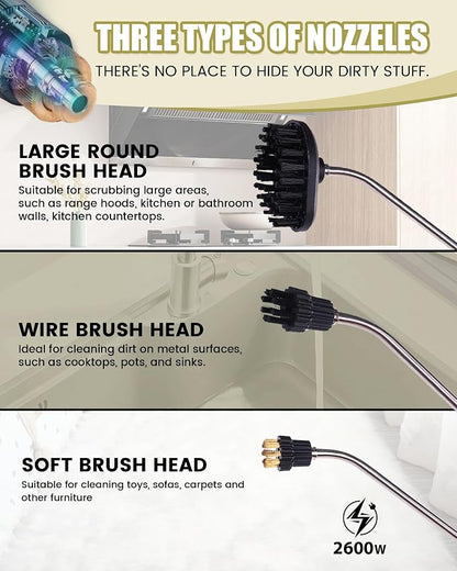 FoundGo 1700W Tankless Handheld Steam Cleaner - Image 2