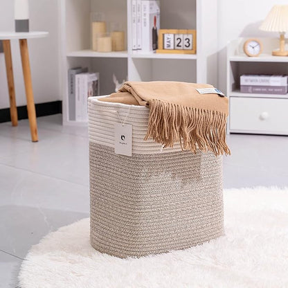 Medium and Large Woven Basket//With Handle, Used - Image 7