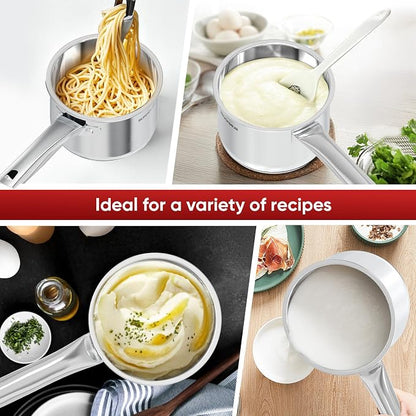 SUNHOUSE – 2 Quarts Stainless Steel Sauce Pan - Image 8