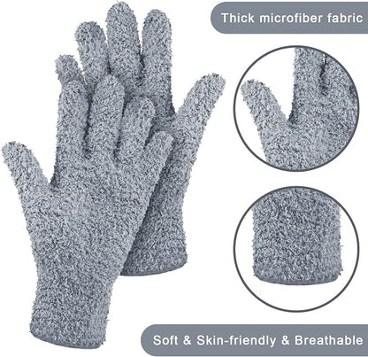 Patelai 3 Pairs Microfiber Plant Dusting Gloves Leaf Cleaning Gloves - Image 5