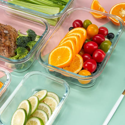 FAWLES 12 Pack Glass Meal Prep Containers - Image 8