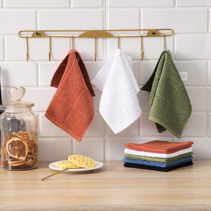 Glynniss Dishcloths Kitchen Highly Absorbent Dish Rags 100% Cotton Dish Cloths - Image 8