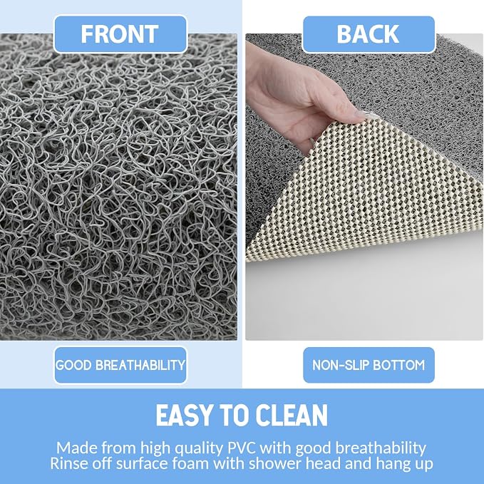 Non Slip Bathtub Mat, Anti Slip Shower Mat, Quick Drying Bath Tub Mats - Image 4