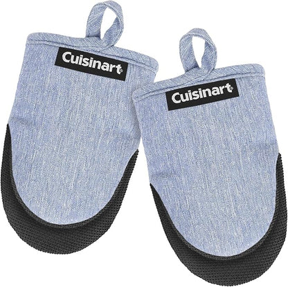 Cuisinart Mini Oven Mitts – 5.5” x 7” Heat-Resistant Kitchen Mitts by BestBrands