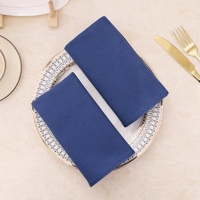 Homaxy 100% Cotton Waffle Weave Dish Cloths - Image 8