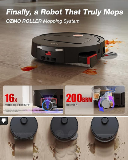 Yeedi M14 Plus Robot Vacuum and Mop, 000Pa Suction, OZMO Roller Instant - Image 3