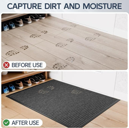 Amyracel Welcome Mat Indoor Door Mat, Heavy Duty Outdoor Mats - Image 3