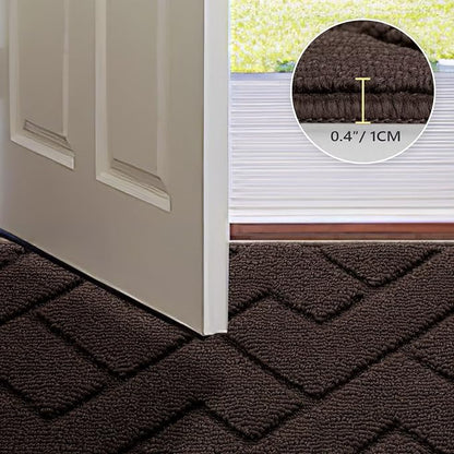 hicorfe Front Door Mat Outside Entrance, Stain and Fade Resistant, Non Slip - Image 4