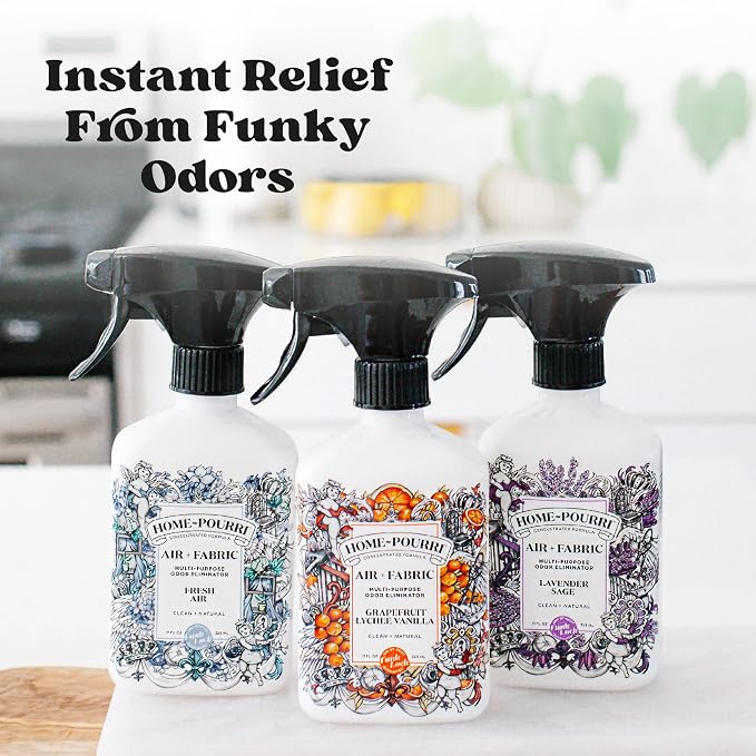 Home-Pourri Air + Fabric Multi-Purpose Odor Freshener Spray, Grapefruit Lychee - Image 3