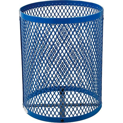 Global Industrial 36 Gallon Outdoor Steel Trash Can - Image 4