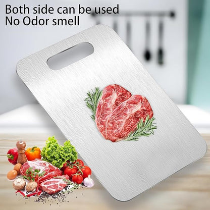 Titanium Cutting Boards for Kitchen, Food Grade 304 Stainless Steel Cutting - Image 5