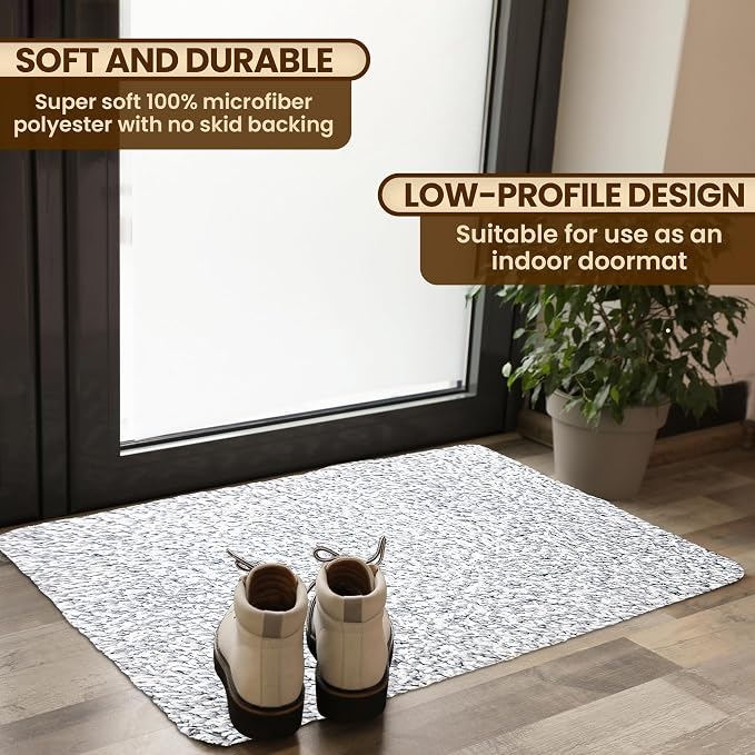 Premium Microfiber Indoor Door Mat – 24"x36" Washable Entry Mat, Waterproof - Image 3