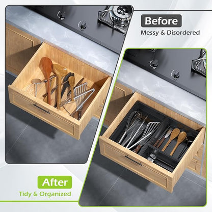 Bamboo Drawer Organizer Set - Image 4