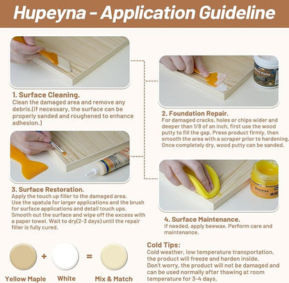 Wood Repair Kit, Wood Furniture Repair Kit, Wood Filler, Wood Putty and - Image 5