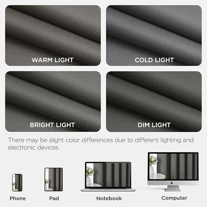Joydeco Blackout Patio Sliding Door Curtains 108 Inches Long, Grommet Privacy - Image 8