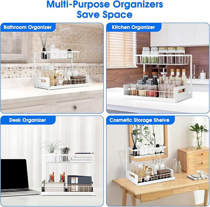 Under Sink Organizer, 2 Tier Under Sink Organizers and Storage Multi-Purpose - Image 4