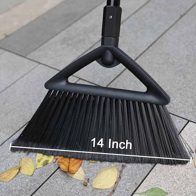2PCS Heavy Duty Angle Broom, Long Pole Brooms - Image 2