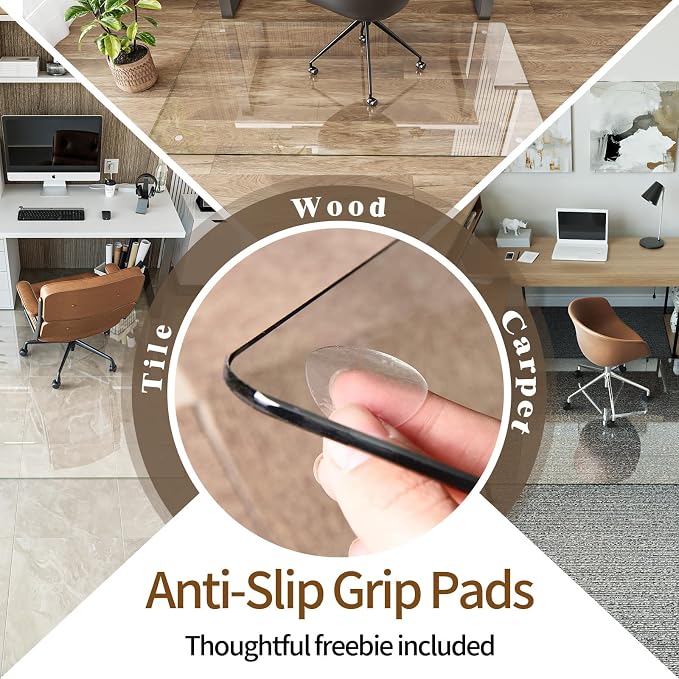 Koonmi Tempered Glass Chair Mat 50"x65" - Image 5