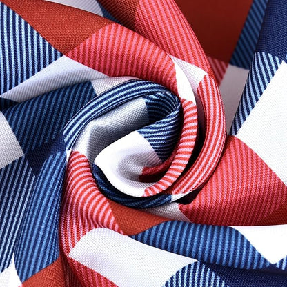 4th of July Checkered Tablecloth Fabric - Image 3
