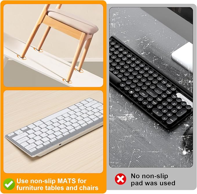 CHUNZEXI Self Adhesive Non Slip Furniture Pads 4”x40” Rubber Floor Protectors - Image 3