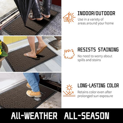 Yimobra Door Mat, Outdoor Indoor Entrance Welcome Mat, Heavy Entry Front Door - Image 7