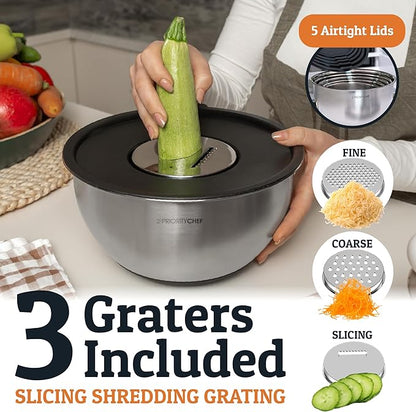 Priority Chef Stainless Steel Mixing Bowls - Image 4