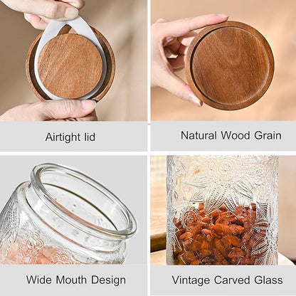 Adodeen 3-Pack 24oz Glass Jar - Image 3