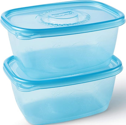Glad Gladware Freezerware Food Storage Containers, Large Rectangle Holds 64 - Image 4