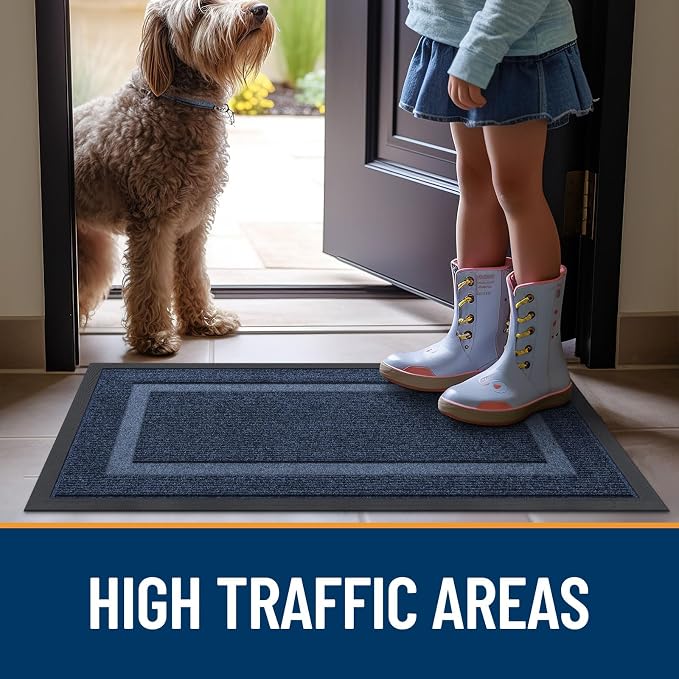 OLANLY Front Door Mat Indoor Outdoor Entrance, Waterproof All-Season, - Image 8