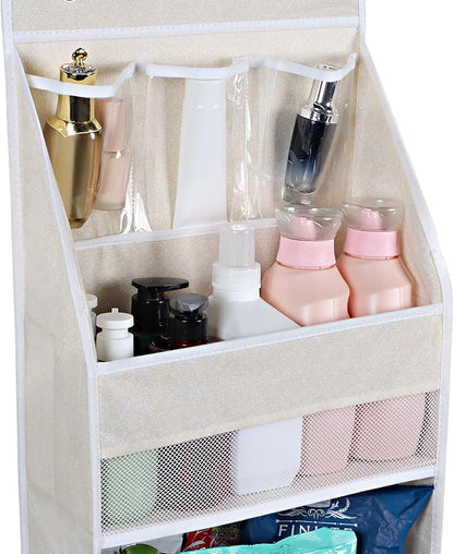 Univivi 6-Shelf Over Door Hanging Organizer Fabric Baby Door Storage - Image 2