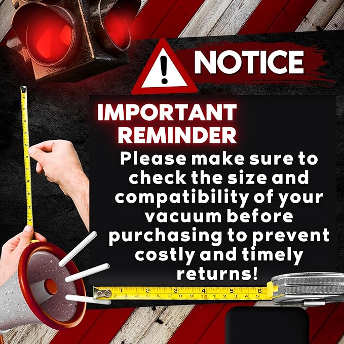 2 1/2 Accessories that fit Shop Vac Attachments 2.5 Wet Dry Vacuum Extension Wands, Floor Brush, Dust Brush, Crevice Tool, Utility Nozzle, and Hose Kit suitable for Shop Vac (Crevice Tool)
