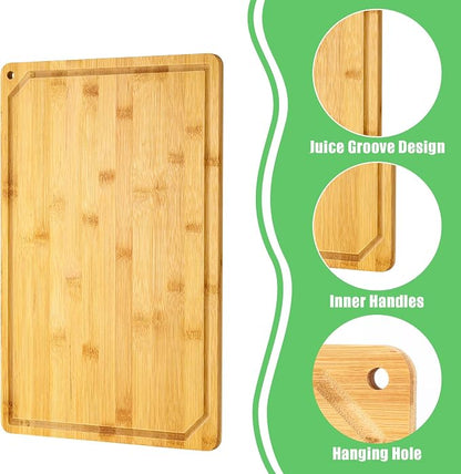 Eaasty 12 Set Extra Large Plain Cutting Board Bulk Heavy Duty Wood Cutting - Image 3