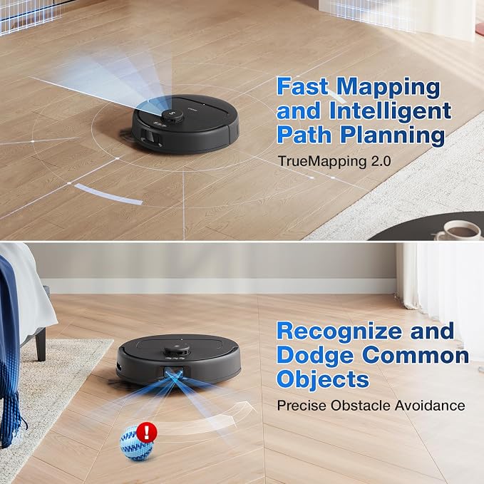 ECOVACS DEEBOT N30 Omni Robot Vacuum and Mop, 10000Pa Suction, TruEdge Adaptive - Image 7