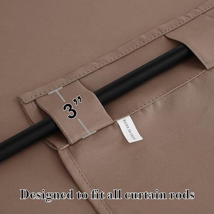 RYB HOME Short Curtains for Kitchen, W42 x L36 inch - Image 2